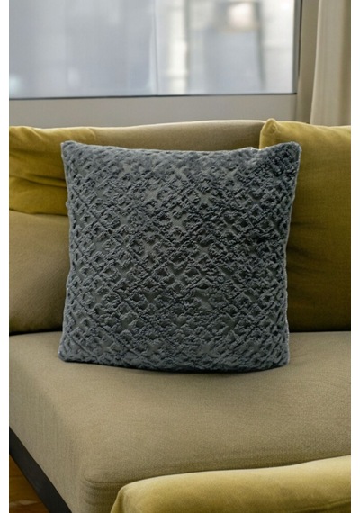 Bohem 4'lü Dekoratif Yastık Kılıfı Kırlent Kılıfı 45x45 Cm Gri Otantik Desen Gri