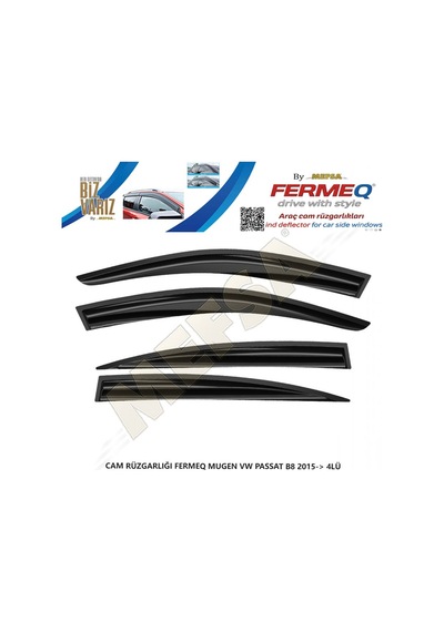 Cam Rüzgarlığı Fermeq Mugen Vw Passat B8 2015+  4lü
