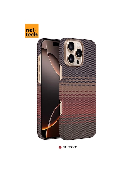 Nettech Apple Uyumlu iPhone 16 Pro Nt-n076 Kevlar Karbon Arka Koruma Kılıf - Mavi Mavi