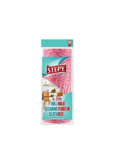 Stepy Rulo Temizlik Bezi Renkli 10 Yaprak Çok Renkli