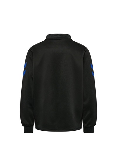 Hummel Logolu Kolej Yaka Fermuarlı Eşofman Takımı Unisex Çocuk Eşofman Takımı 236383-2431 Siyah