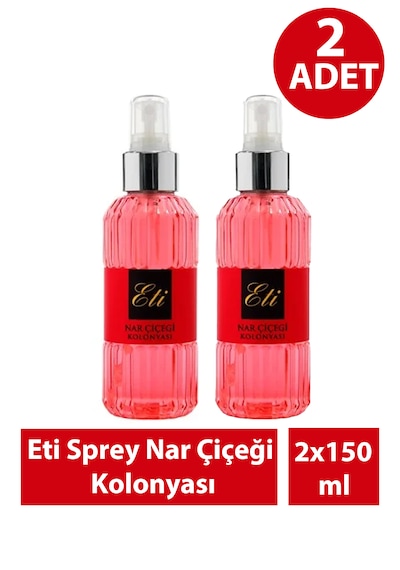 Eti Sprey Nar Çiçeği Kolonyası 150 Ml 2 Adet