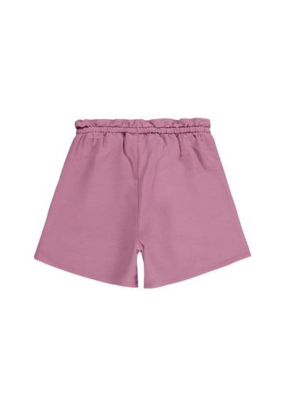 Civil Girls Beli Lastikli Cepli 6-9 Yaş Şort - Pembe Gülkurusu