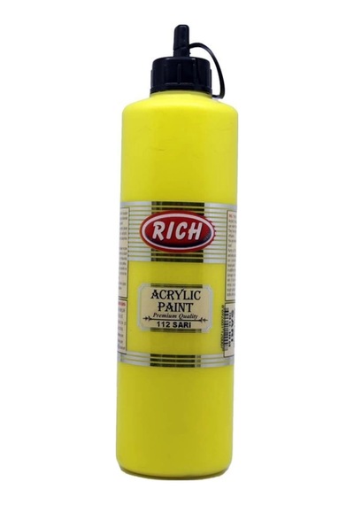 Rıch Akr-500-112 Akrilik Boya 500 Cc Sarı Sarı