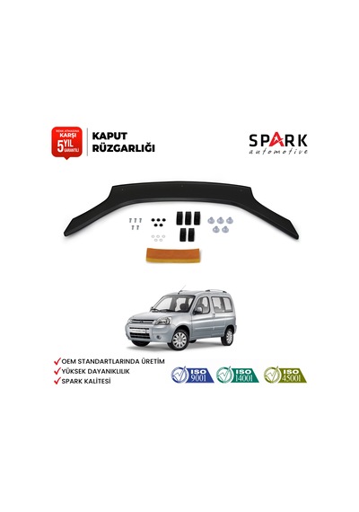 Citroen Berlingo 2004-2009 Yılı Arası Uyumlu Kaput Rüzgarlığı 3mm