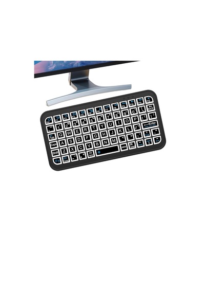 Mey Najmaddin Bluetooth 5.2 Destekli Kablosuz Mini Rgb Klavye Ultra İnce Najmaddin