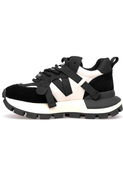Lufian 121230049 Yoko Kadın Hakiki Deri Klasik Sneaker Siyah Siyah