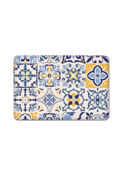 Tr Mavi Çini Desen Cam Kesme Tahtası 29cm X 34cm Diğer