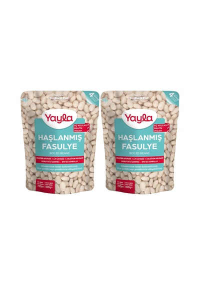Haşlanmış Fasulye 700 Gr Tekli Paket 2li Paket