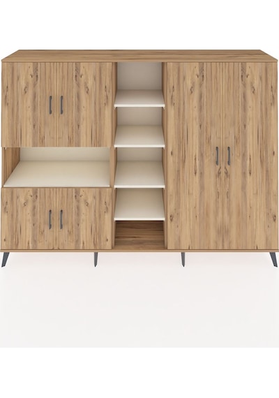 Hyperion Dolap 13 Raflı 6 Kapaklı 220x44x163 Çam-çam/aytaşı Çam-çam/aytaşı
