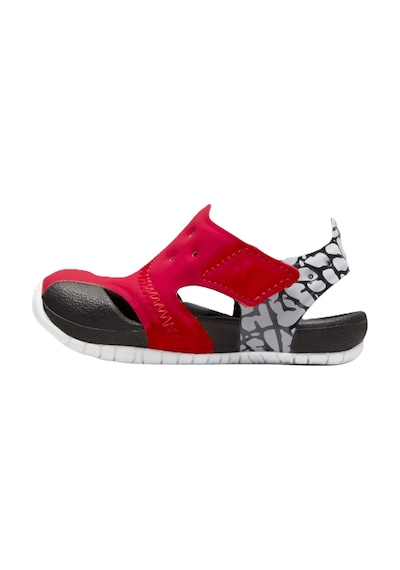 Nike Jordan Flare Cırtlı Bebek Sandalet Siyah Bordo Siyah - Kırmızı