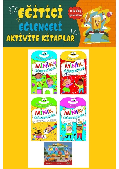 5-6 Yaş Minik Öğrenciler Seti 4 Kitap