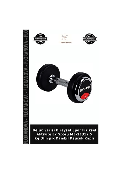 Delux Serisi Bireysel Spor Fiziksel Aktivite Ev Sporu Mb-11312 5 Kg Olimpik Dambıl Kauçuk Kaplı Diğer