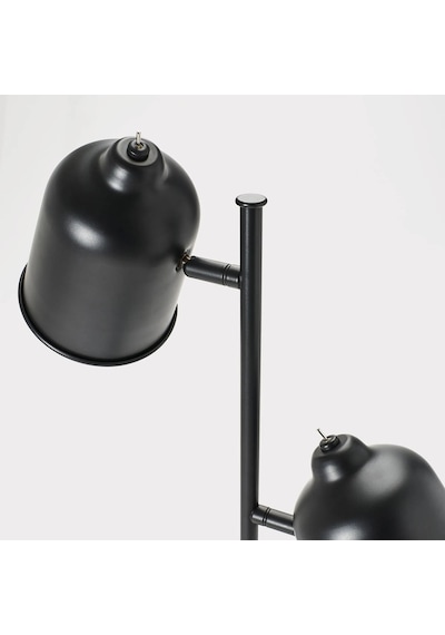 Ikea Antrasit Şık Lambader - Yer Ve Okuma Lambası