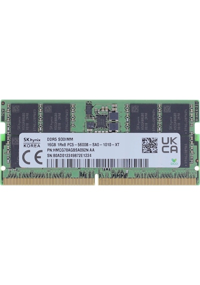 Hynıx 16gb Ddr5 5600mhz Hynıx 1.1v Sodimm Kutusuz Hmcg78agbsa092n-aa Notebook Ram