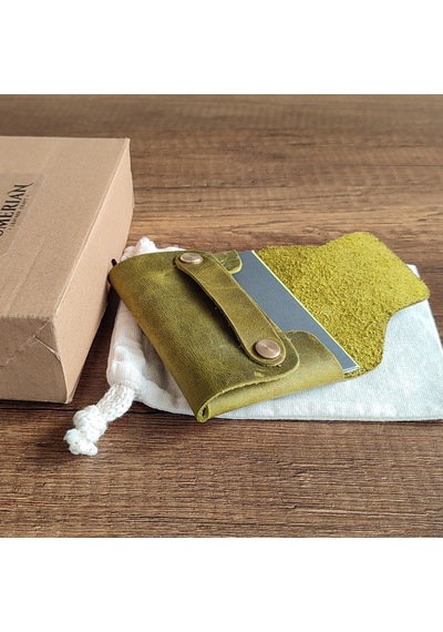Sumerian Leather Craft Minimalist Deri Kartlık