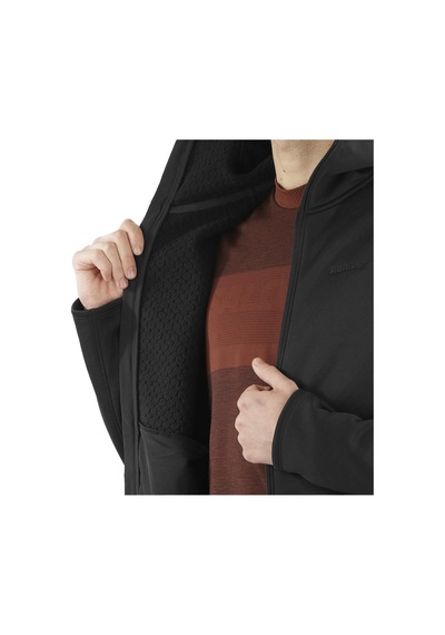 Salomon Salomon Outline Warm Erkek Siyah Fleece 27412 Siyah