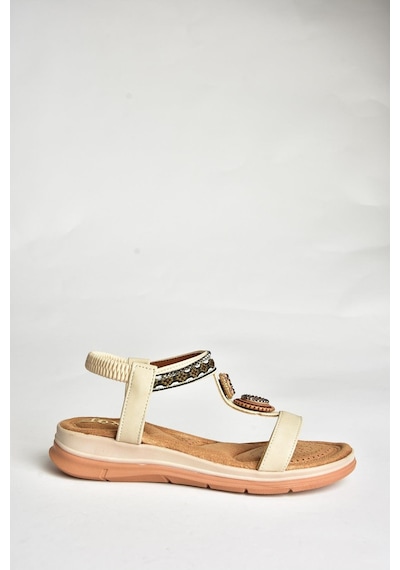 Fox Shoes U258613609 Bej Kadın Sandalet Bej-suni Deri Bej