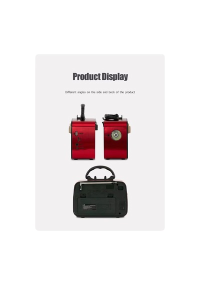 Bluetooth Hoparlör Nostaljik Radyo Fenerli Şarjlı Speaker Sd Kart Usb Aux Girişli Fm Radyo