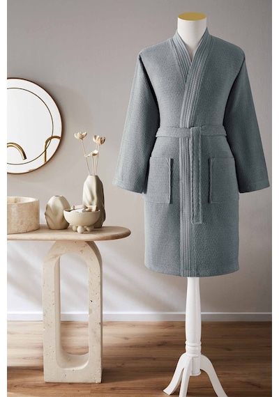Özdilek Quadruple Kimono Bornoz Gri