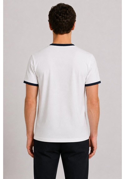 Alexandergardi Yaka Detaylı T-shirt Beyaz