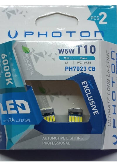 Photon Ph7023 12v T10 Dipsiz Ampul 15 Led 2 Li Set - Beyaz Işık