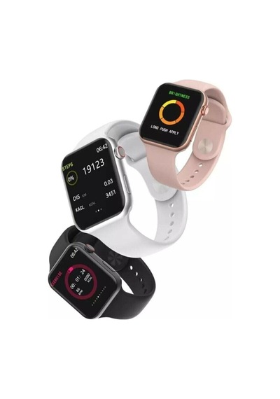 Yeni Nesil Şık Tasarımlı Beyaz Watch 6 Series Akıllı Saat