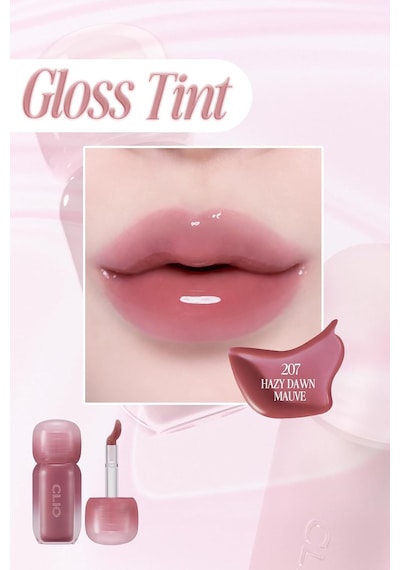 Pigmentli, Parlak Bitişli Dolgunlaştırıcı Lip Gloss Volumate Gloss 207 Hazy Dawn Mauve