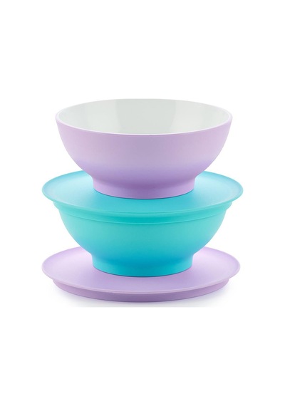 Allegra Tatlı Kabı 2'li Set 275 Ml Mavi-lila Mavi-lila