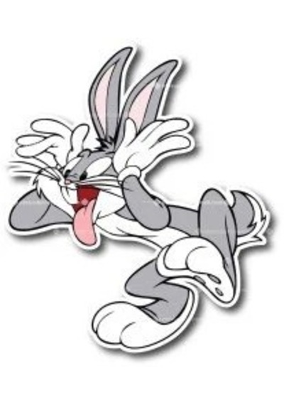 Bugs Bunny Pleksi Vantuzlu Oto Cam Süsü