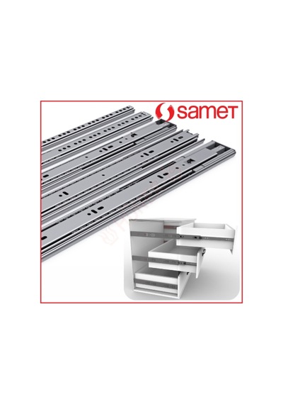 Samet Teleskopik Çekmece Rayı Çekmece Kızağı Bilyel 35 MM x 50 CM Ölçülü