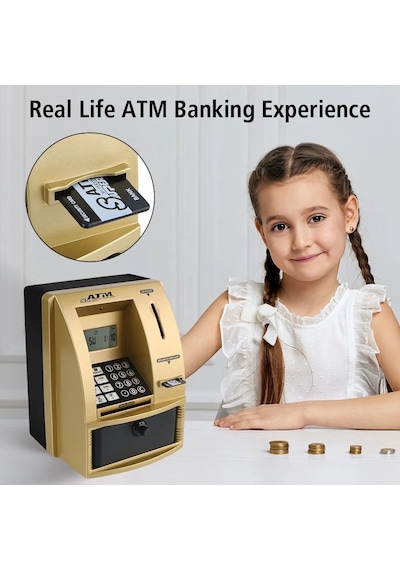 Monozone Şifreli Kumbara Atm Şekilli Eğitici Hesap Makinesi  Sesli