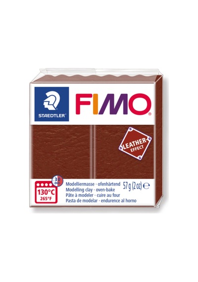 Fimo 8010519 Fimo Leather Deri Effect Modelleme Kili 57.gr Zeytin Yeşili Kestane
