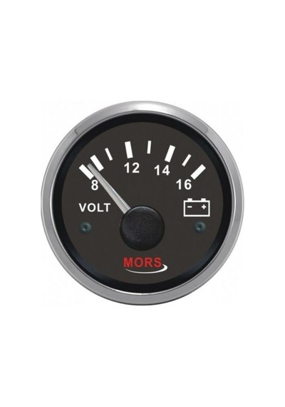 Voltmetre Siyah 12v Çap:55mm