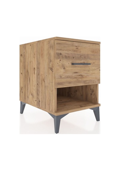 Kronos Komodin Tek Çekmeceli 44x59x64 Çam-çam Atlas Çam