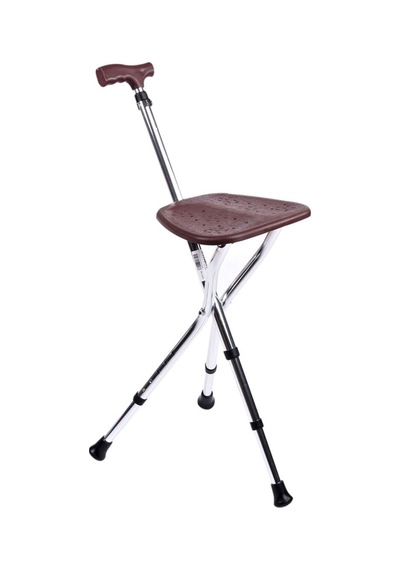 Dm-74 Oturaklı Baston Yüksekliği Ayarlanır Alüminyum Oturaklı Baston Katlanabilir 27 Cm Geniş