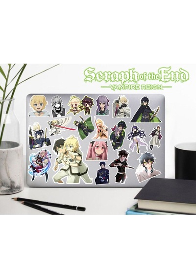 Owari Seraph Of The End Sticker Telefon Laptop Notebook Tablet Defter Matara Sticker Etiket Diğer