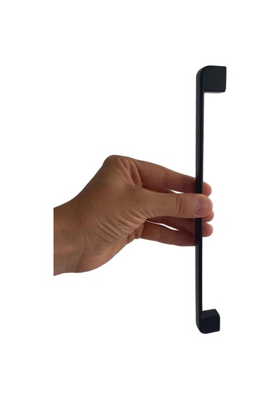 Oval Marmara Kulp 224 Mm Siyah Mutfak Kulpu Çekmece Dolap Kapak Kulbu Metal Mobilya Dolabı Kulpları