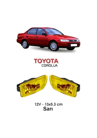 Carub Efsane Kasa Toyota Uyumlu Tip Sis Lambası 12v Sarı 2 Adet(emark Be