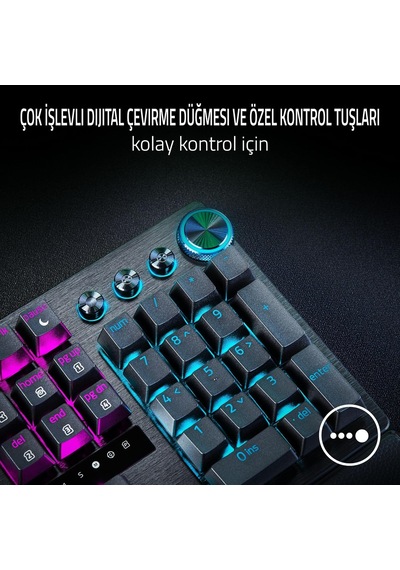 Razer Huntsman V3 Pro - Analog Optik E-spor Klavye - Razer Snap T