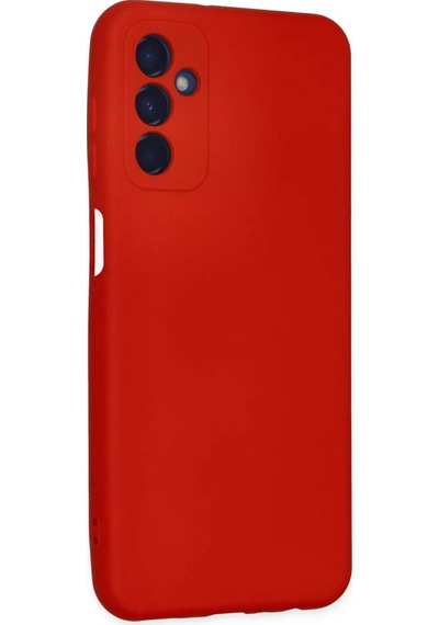 Newface Samsung Galaxy Uyumlu M23 Kılıf Nano İçi Kadife Silikon - Kırmızı Diğer