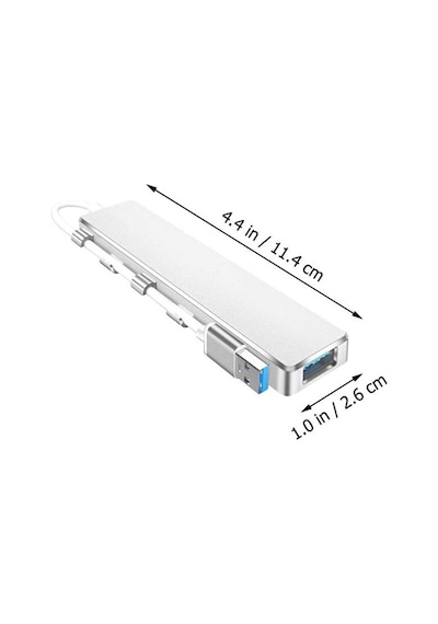 Apple Uyumlu MacBook Uyumlu Usb Çoğaltıcı 4 Port 3xusb2.0 / 1xusb3a 1xtype-c P