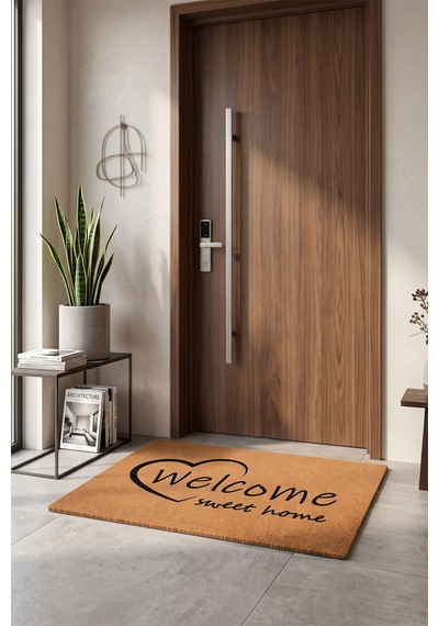 Villadia Home Textile Kapı Önü Paspası Kaymaz Taban Dekoratif Paspas Ev Giriş Antre İç Ve Dış Mekan Paspası 45x70 Cm 25ypycoco