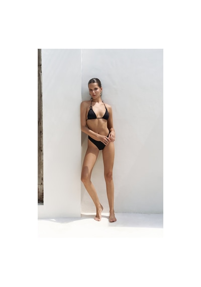 Mai Collection Mai Studios Co. Samudra Halka Detaylı Siyah Bikini Üstü Siyah