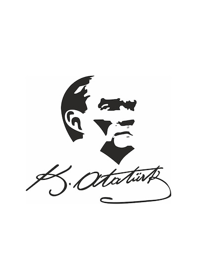 Atatürk Büyük Türk Başbuğ Şeffaf Sticker 00619 Atatürk Büyük Türk Başbuğ Şeffaf Sticker 00619