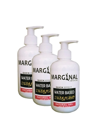 Marginal Water Based Lubricant Gel 250 Ml Jel 3'lü