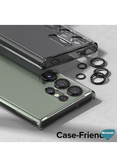 Microsonic Samsung Uyumlu Galaxy S26 Ultra Tekli Kamera Lens Koruma Camı Siyah