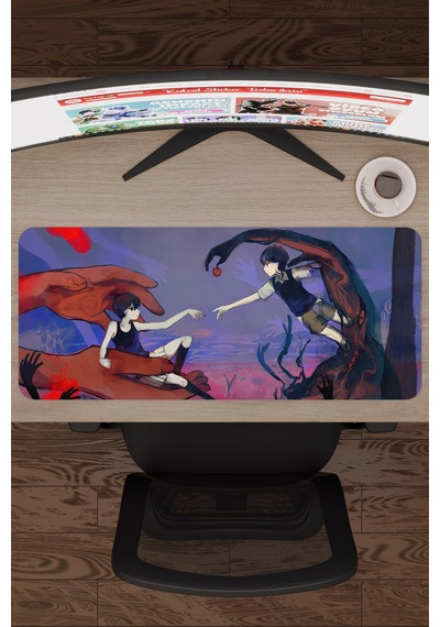 Omori Kaymaz Dikişli Kauçuk Oyuncu Mousepad V4 - 70x30 Xl Gaming Mouse Pad Fare Altlığı