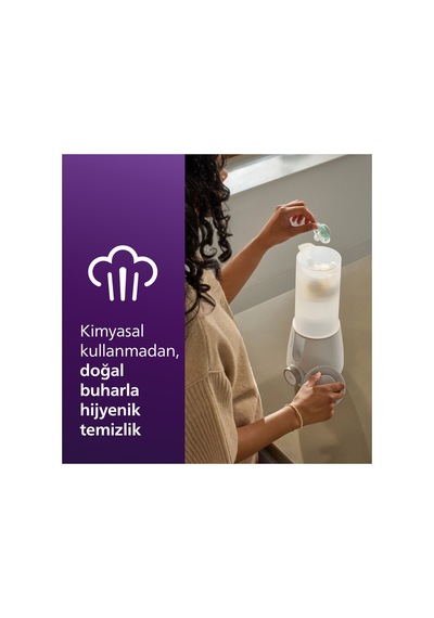 Scf359/00 2'si 1 Arada Isıtıcı & Buharlı Hijyenik Biberon Temizleme Cihazı