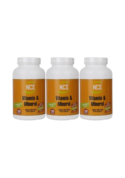 Ncs Vitamin Mineral Multivitamin Coenzyme 180 Tablet X 3 Kutu